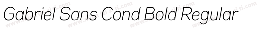 Gabriel Sans Cond Bold Regular字体转换